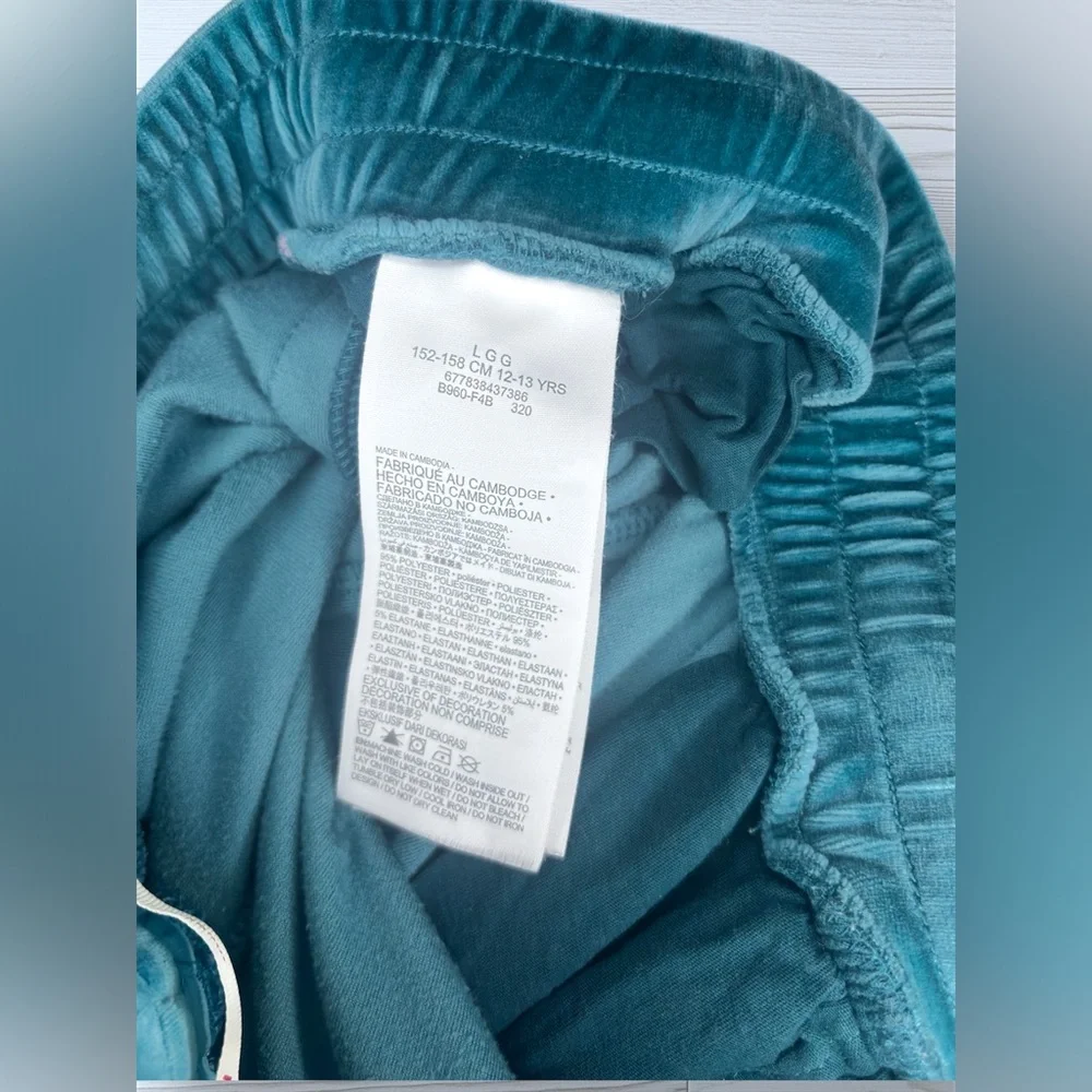 LEVI’S Girls Velour Jogger Sweatpants with Tracksuit Stripes - Picture 7 of 10